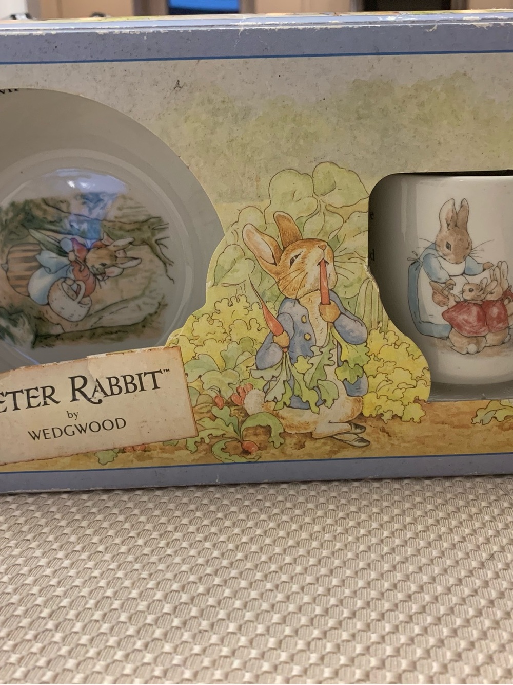 Vintage Peter Rabbit Wedgwood Set w/Box